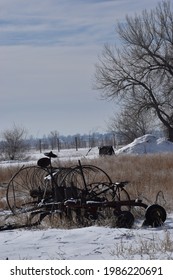 Vintage Plow In The Snow