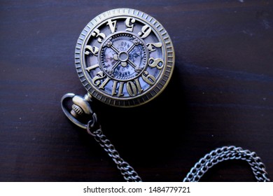 Vintage Pocket Watch From Above, Collector's Items
