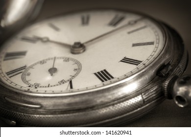  Vintage pocket watch in closeup. - Powered by Shutterstock