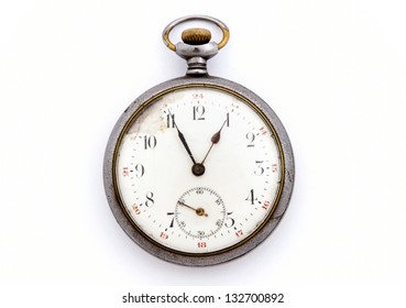 Vintage Pocket Watch Isolated