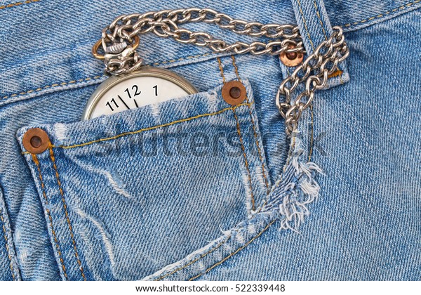 Vintage Pocket Watch Silver Chain Destroyed Stock Photo Edit Now