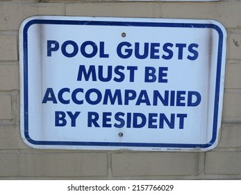 Vintage Pool Guest Sign In Hoboken New Jersey