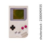 vintage, Portable Gaming Device isolated on a white background