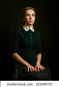 Vintage Portrait Of A Seated Woman