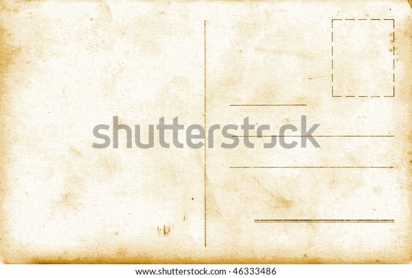 Vintage Postcard Background Paper Texture Stock Photo (Edit Now) 46333486