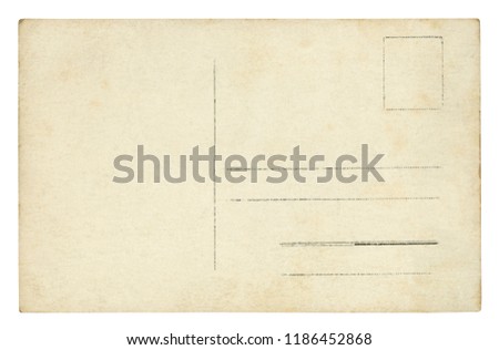 Vintage Postcard - isolated (clipping path included)	