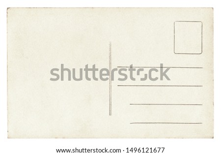 Vintage Postcard - isolated (clipping path included)