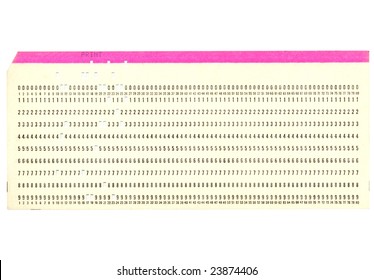 Vintage Punched Card Computer Data Storage Stock Photo (Edit Now) 383461036