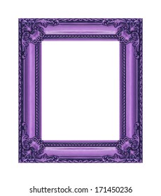 Vintage Purple Frame Blank Space Clipping Stock Photo 171450236 ...