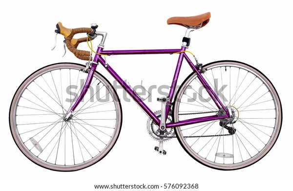 purple vintage bike