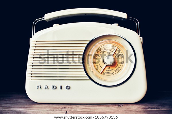 Vintage Radio On Wooden Floor Stock Image Download Now