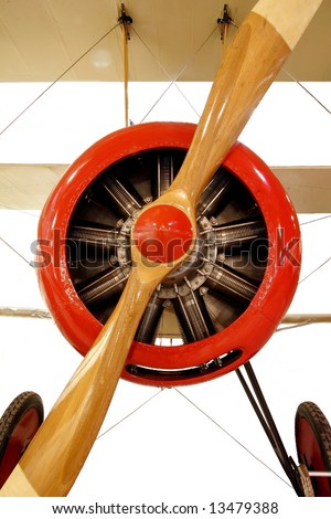 Vintage red plane