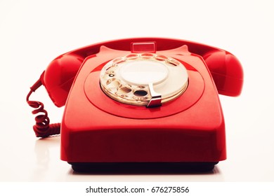 Vintage Red Telephone Stock Photo 676275856 | Shutterstock