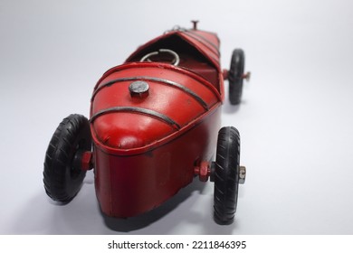 Vintage Red Toy Racing Car