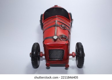 Vintage Red Toy Racing Car