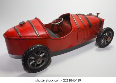 Vintage Red Toy Racing Car