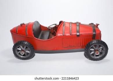 Vintage Red Toy Racing Car