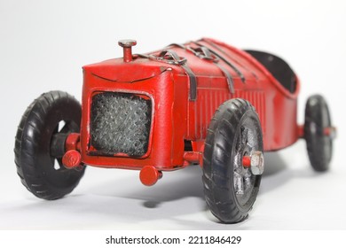 Vintage Red Toy Racing Car