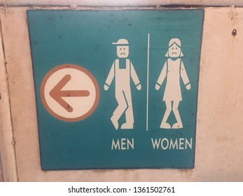 Vintage Restroom Sign Stock Photo 1361502761 | Shutterstock