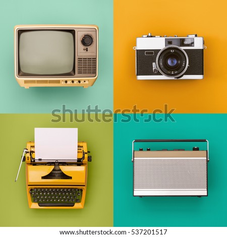 Vintage / retro electronics set