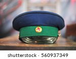 the vintage retro hat and dress of general soldier military after war