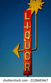 Vintage Retro Liquor Store Sign