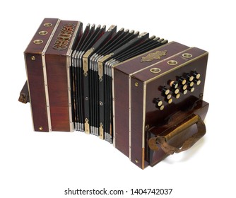 Vintage Retro Music Accordion Concertina Instrument Stock Photo ...