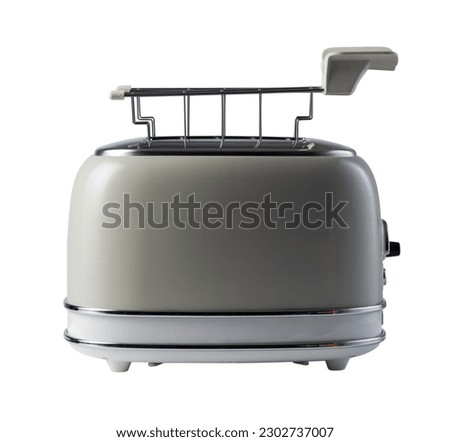 Vintage Retro toaster isolated on white background 