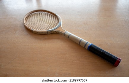 Vintage Retro Wooden Tennis Racket