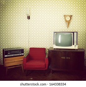 Vintage Room Two Old Fashioned Armchair Stock Photo (Edit Now) 179808773