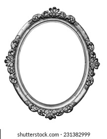 Vintage Silver Oval Frame