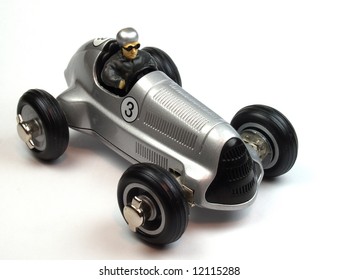 Vintage Silver Toy Car