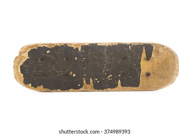 Vintage Skateboard Isolated On White Background