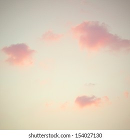 Vintage sky with pastel color tone 