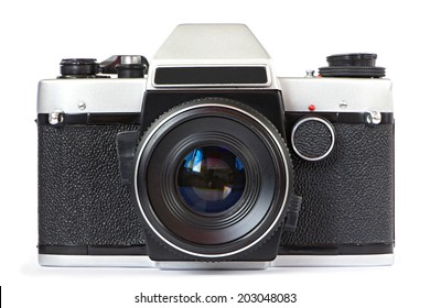 Vintage SLR Camera Isolated
