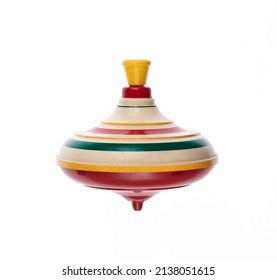 Vintage Spinning Top Toy Isolated On Stock Photo 2138051615 | Shutterstock