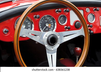 Vintage Sports Car Dashboard