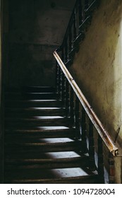 Vintage Staircase In Old Tenement House In Lublin, Poland