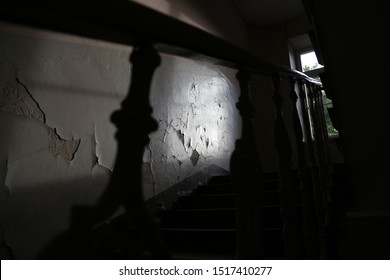 Vintage Staircase In Old Tenement House In Warsaw, Poland