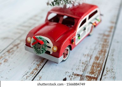 Vintage Station Wagon Christmas Tree Ornament