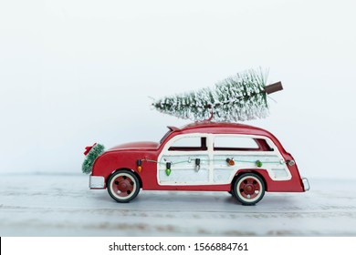 Vintage Station Wagon Christmas Tree Ornament