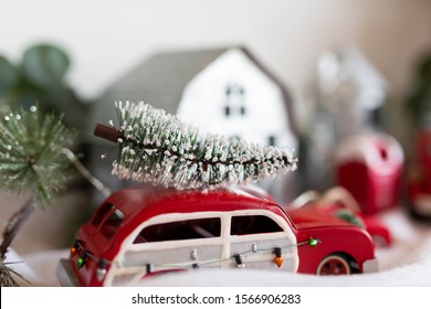 Vintage Station Wagon Christmas Tree Ornament