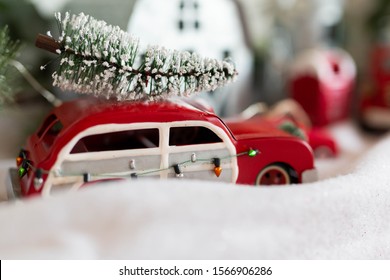 Vintage Station Wagon Christmas Tree Ornament