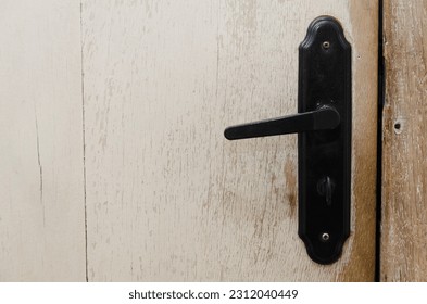 Vintage style antique lock and door - Shutterstock ID 2312040449