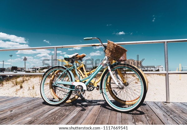 vintage teal bike