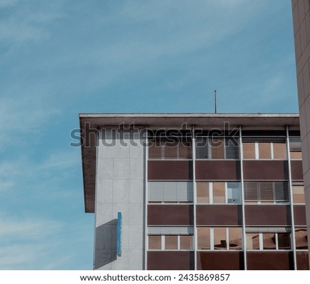 Similar – Image, Stock Photo bare little trees on a roof terrace