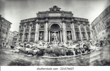 Black White Trevi Fountain Images Stock Photos Vectors Shutterstock