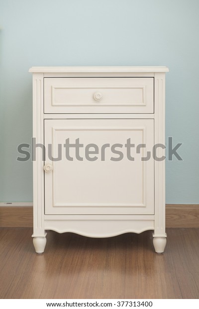 Vintage Style Short Cabinet Drawer Room Stock Image Download Now