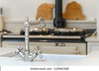 Vintage Stylish Faucet In The Kitchen