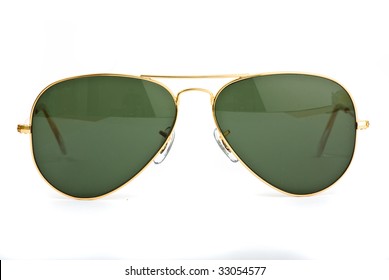 Vintage Sunglasses On White Background